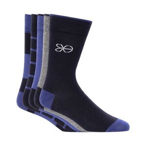 Crosshatch Mens Milato Dress Socks / Blue